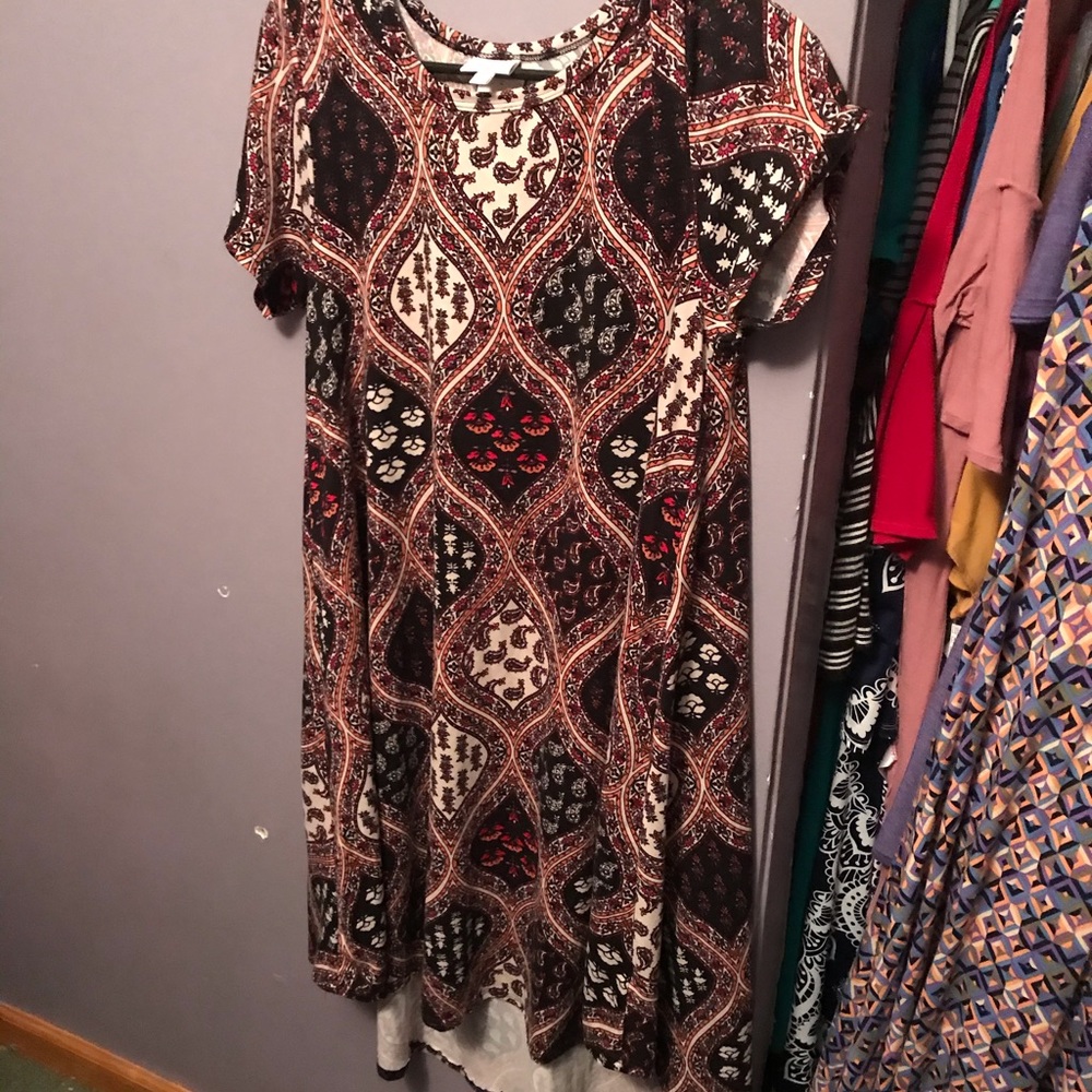 Lularoe Carly with a high-low hem
